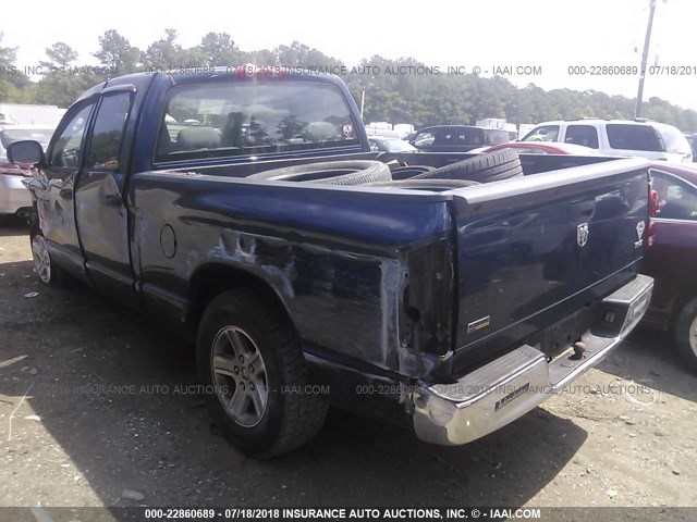 1D7HA18P57J602958 - 2007 DODGE RAM 1500 ST/SLT BLUE photo 3