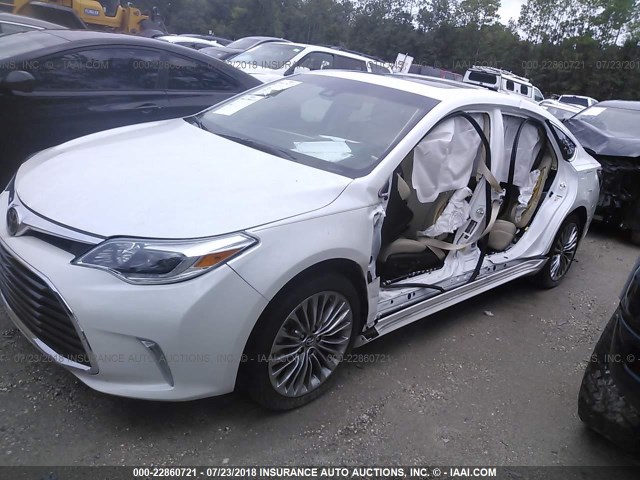 4T1BK1EB8GU241080 - 2016 TOYOTA AVALON XLE PLUS/PREMIUM/TOUR/LTD WHITE photo 2