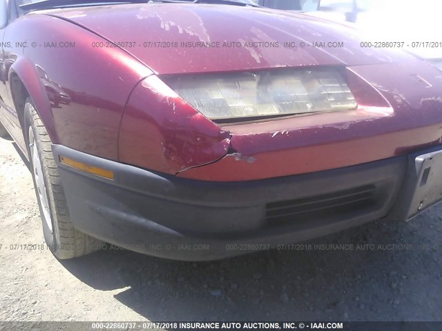 1G8ZF5596PZ340506 - 1993 SATURN SL RED photo 6