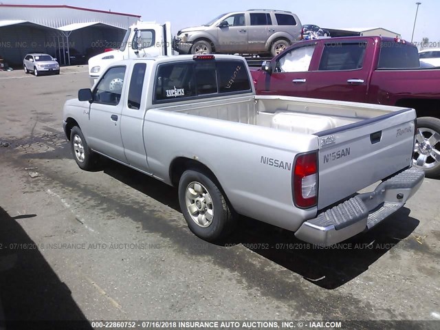 1N6DD26SXXC344466 - 1999 NISSAN FRONTIER KING CAB XE/KING CAB SE SILVER photo 3