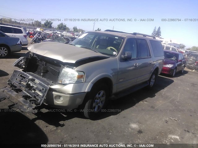 1FMFK15548LA34768 - 2008 FORD EXPEDITION EL XLT GOLD photo 2