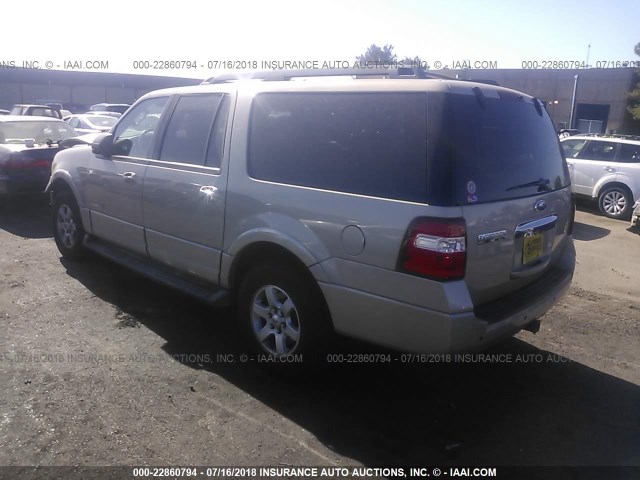 1FMFK15548LA34768 - 2008 FORD EXPEDITION EL XLT GOLD photo 3