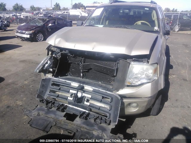 1FMFK15548LA34768 - 2008 FORD EXPEDITION EL XLT GOLD photo 6