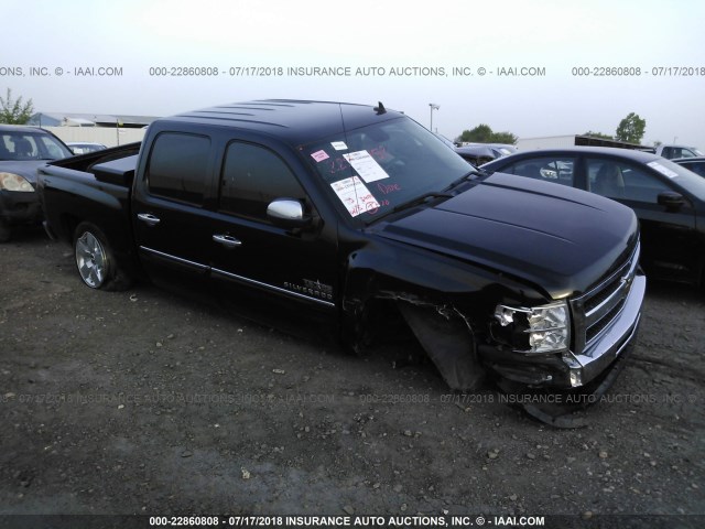 3GCPCSE06BG172736 - 2011 CHEVROLET SILVERADO C1500 LT BLACK photo 1