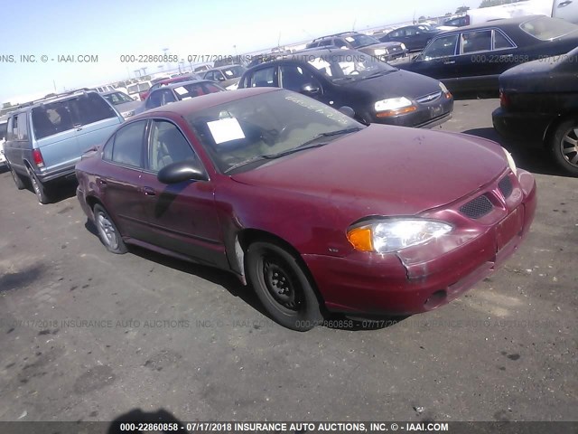 1G2NE52E05M195860 - 2005 PONTIAC GRAND AM SE BURGUNDY photo 1