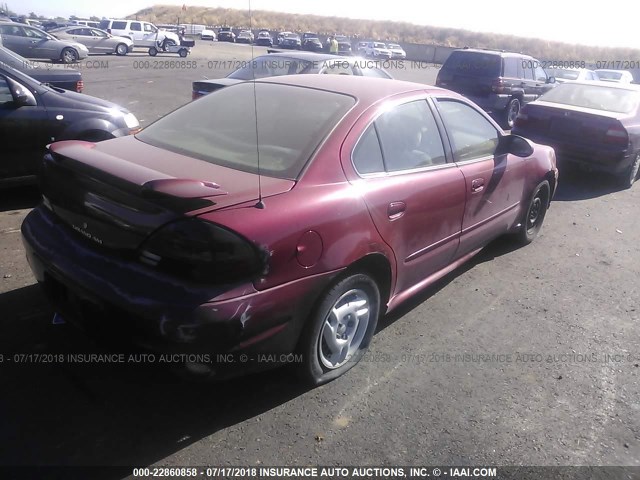 1G2NE52E05M195860 - 2005 PONTIAC GRAND AM SE BURGUNDY photo 4