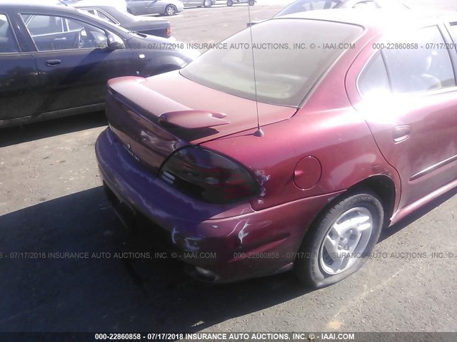 1G2NE52E05M195860 - 2005 PONTIAC GRAND AM SE BURGUNDY photo 6