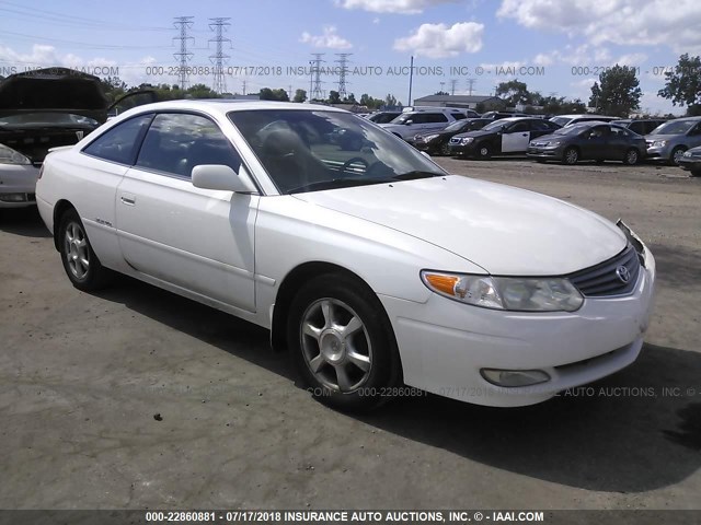 2T1CF28P42C590348 - 2002 TOYOTA CAMRY SOLARA SE/SLE WHITE photo 1