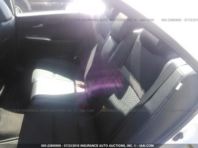 4T1BF1FK9CU633269 - 2012 TOYOTA CAMRY SE/LE/XLE WHITE photo 8