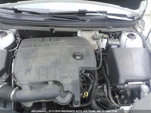 1G1ZC5E05CF254088 - 2012 CHEVROLET MALIBU 1LT 白色 照片 10