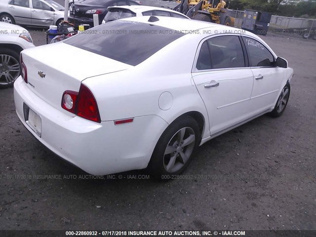 1G1ZC5E05CF254088 - 2012 CHEVROLET MALIBU 1LT 白色 照片 4