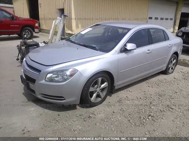1G1ZC5E12BF228443 - 2011 CHEVROLET MALIBU 1LT 银色 照片 2