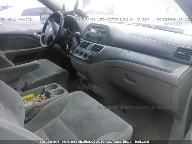 5FNRL38217B090986 - 2007 HONDA ODYSSEY LX GRAY photo 5