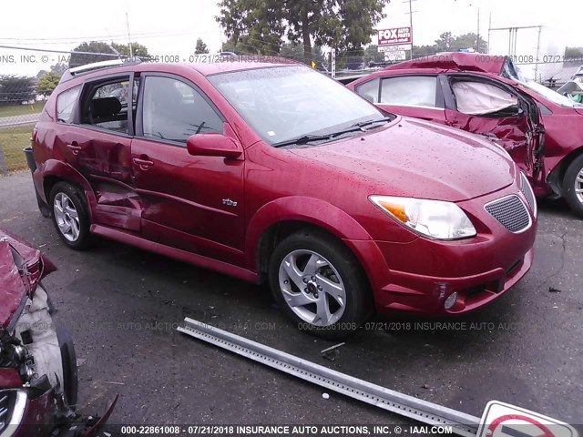 5Y2SL658X8Z400947 - 2008 PONTIAC VIBE BURGUNDY photo 1