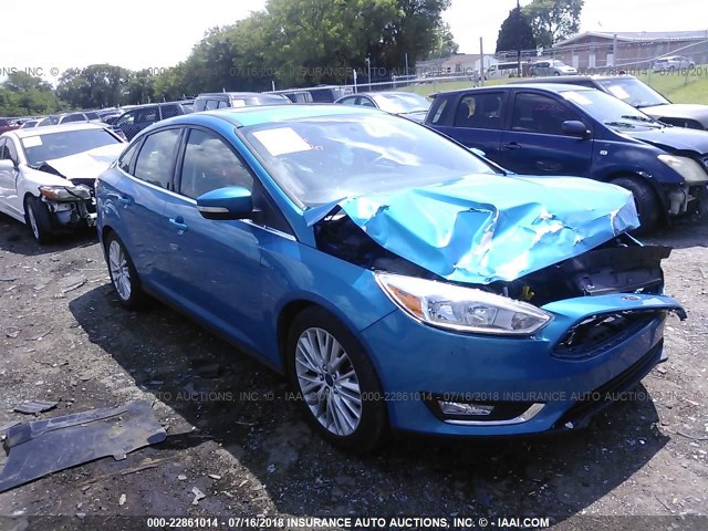 1FADP3J21FL333786 - 2015 FORD FOCUS TITANIUM BLUE photo 1