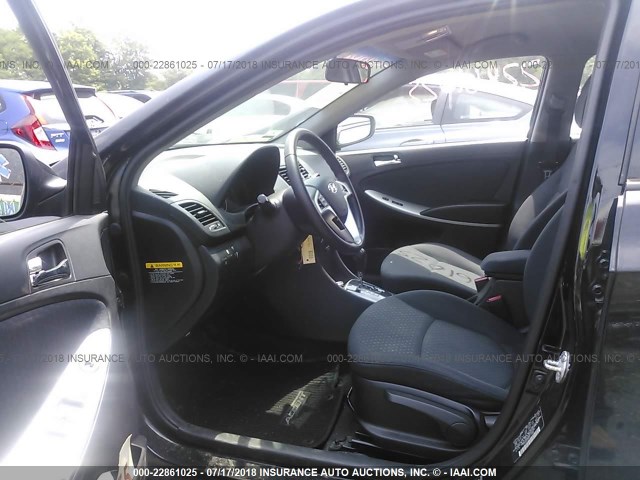 KMHCU5AE8DU091442 - 2013 HYUNDAI ACCENT GLS/SE BLACK photo 5