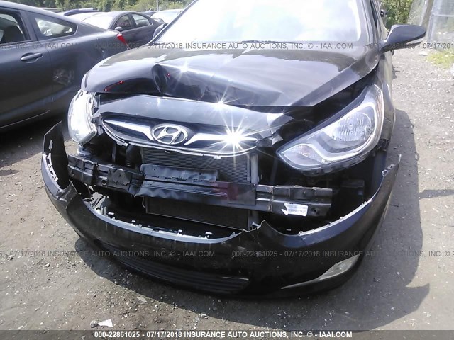 KMHCU5AE8DU091442 - 2013 HYUNDAI ACCENT GLS/SE BLACK photo 6