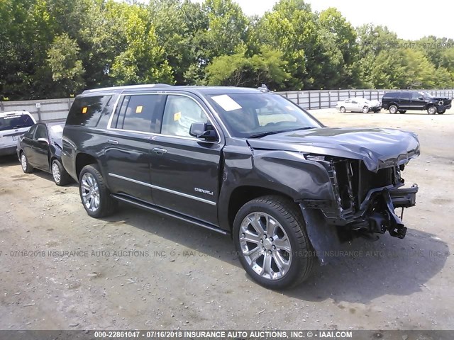 1GKS1HKJ0JR117542 - 2018 GMC YUKON XL DENALI GRAY photo 1