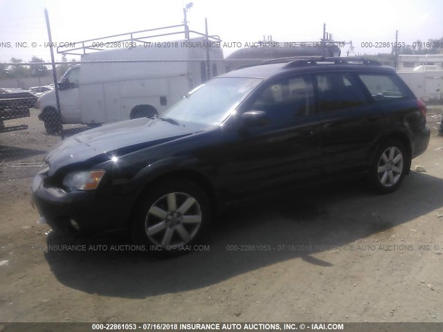 4S4BP61C677323577 - 2007 SUBARU LEGACY OUTBACK 2.5I BLACK photo 2