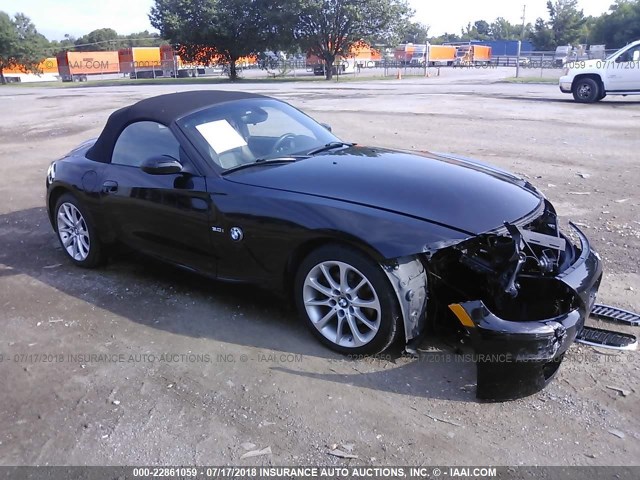 4USBU335X7LW73046 - 2007 BMW Z4 3.0 BLACK photo 1