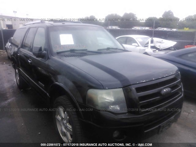 1FMFK20517LA45304 - 2007 FORD EXPEDITION EL LIMITED BLACK photo 1