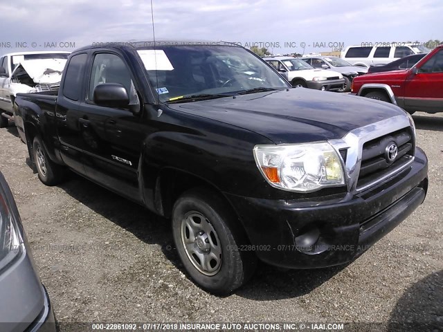 5TETX22N68Z510667 - 2008 TOYOTA TACOMA ACCESS CAB Schwarz Foto 1