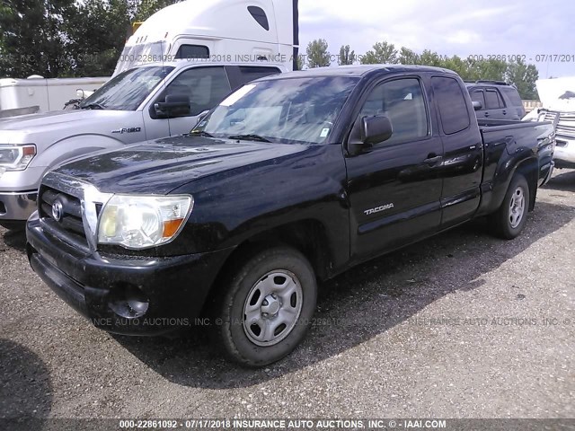 5TETX22N68Z510667 - 2008 TOYOTA TACOMA ACCESS CAB Schwarz Foto 2