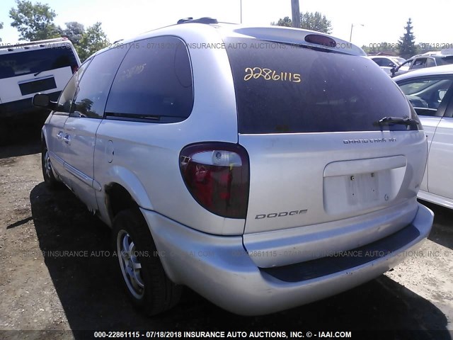 2B8GP54L72R577141 - 2002 DODGE GRAND CARAVAN ES SILVER photo 3