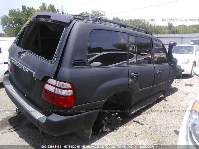 JTEHT05J632033780 - 2003 TOYOTA LAND CRUISER  BLACK photo 4