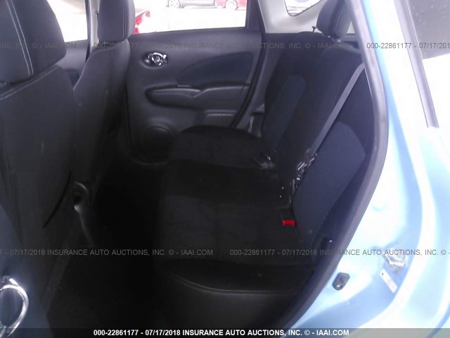 3N1CE2CP8FL371179 - 2015 NISSAN VERSA NOTE S/S PLUS/SV/SL/SR Light Blue photo 8