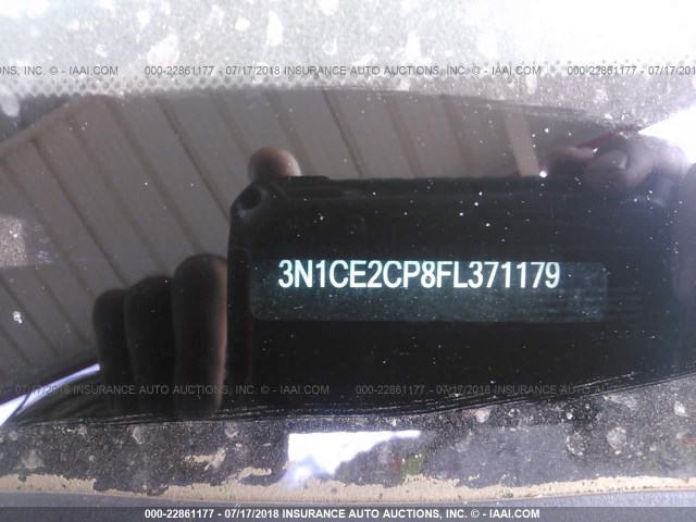 3N1CE2CP8FL371179 - 2015 NISSAN VERSA NOTE S/S PLUS/SV/SL/SR Light Blue photo 9