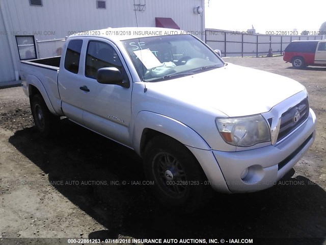 5TEUU42N49Z600264 - 2009 TOYOTA TACOMA ACCESS CAB SILVER photo 1