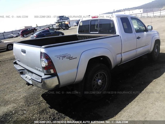 5TEUU42N49Z600264 - 2009 TOYOTA TACOMA ACCESS CAB Күміс фото 4