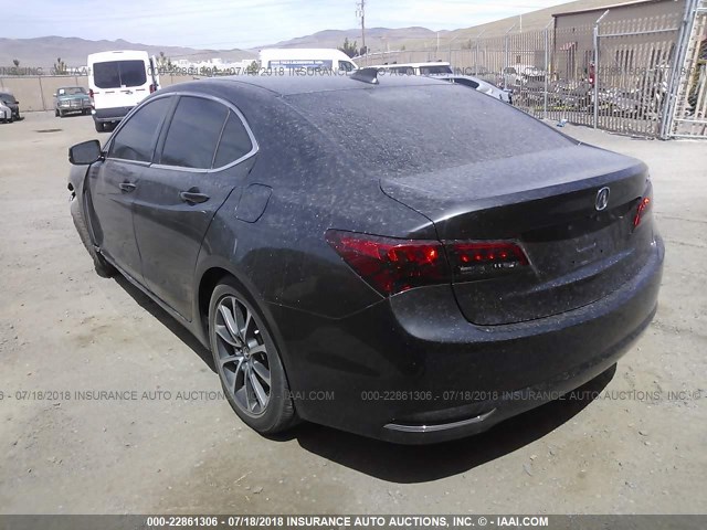 19UUB2F58GA002949 - 2016 ACURA TLX TECH GRAY photo 3