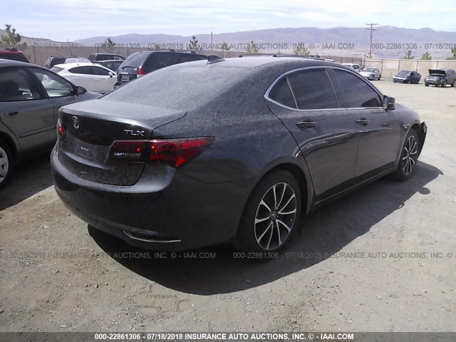 19UUB2F58GA002949 - 2016 ACURA TLX TECH GRAY photo 4