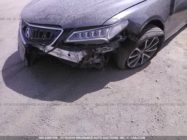 19UUB2F58GA002949 - 2016 ACURA TLX TECH GRAY photo 6