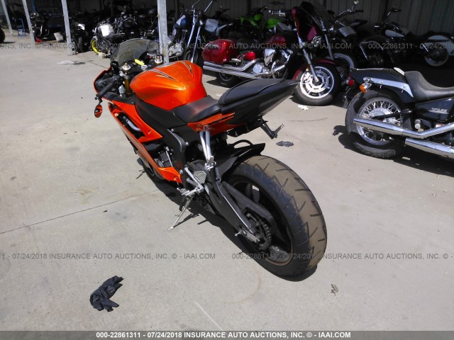 JYARJ16E09A012746 - 2009 YAMAHA YZFR6 ORANGE photo 3