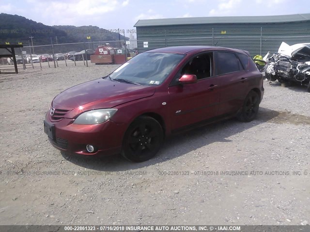 JM1BK143X61482542 - 2006 MAZDA 3 HATCHBACK RED photo 2