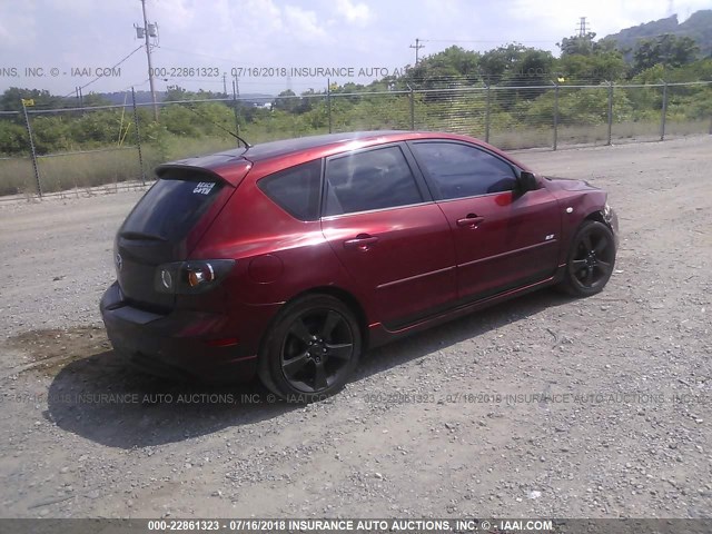 JM1BK143X61482542 - 2006 MAZDA 3 HATCHBACK RED photo 4