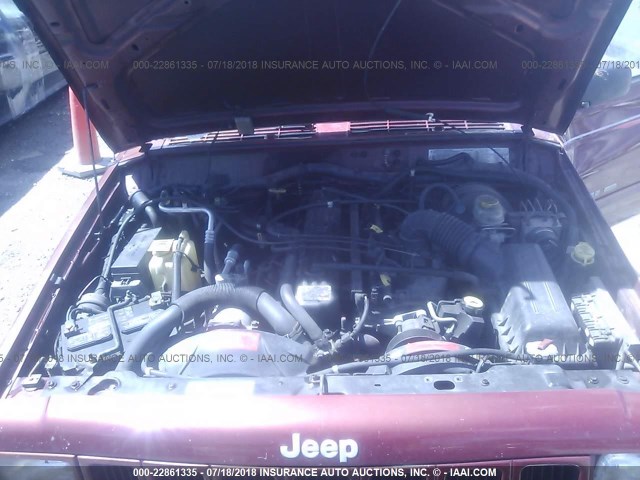 1J4FF78S5XL568559 - 1999 JEEP CHEROKEE LIMITED RED photo 10