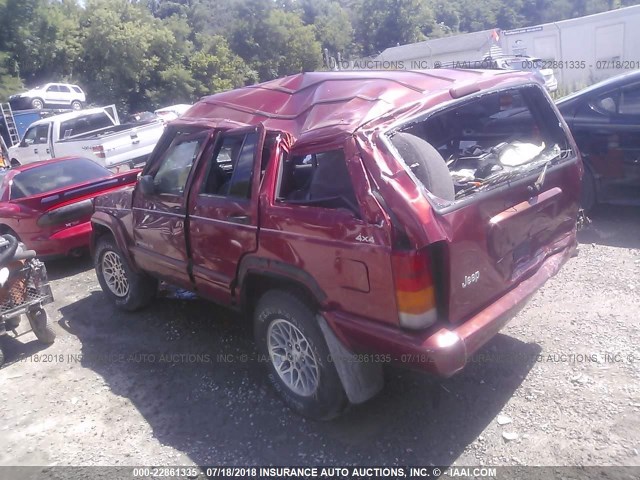 1J4FF78S5XL568559 - 1999 JEEP CHEROKEE LIMITED RED photo 3