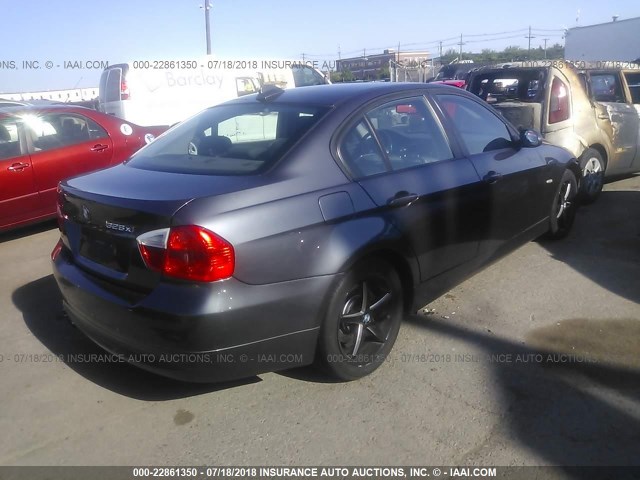 WBAVC93567KX60549 - 2007 BMW 328 XI GRAY photo 4