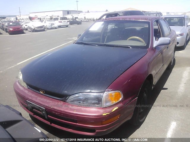 JT2BG12K3T0380893 - 1996 TOYOTA CAMRY DX/LE/XLE BURGUNDY photo 2