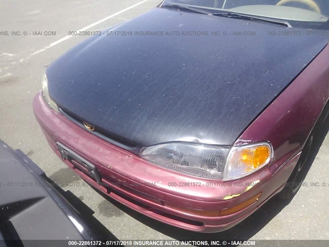 JT2BG12K3T0380893 - 1996 TOYOTA CAMRY DX/LE/XLE BURGUNDY photo 6