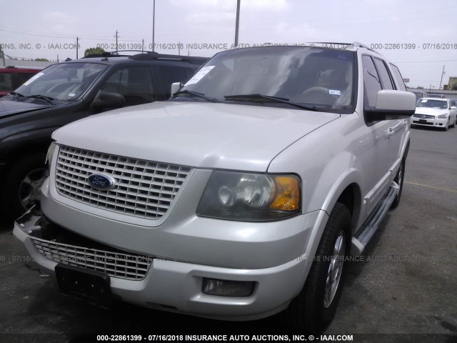 1FMPU19596LA63141 - 2006 FORD EXPEDITION LIMITED WHITE photo 2