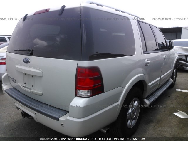 1FMPU19596LA63141 - 2006 FORD EXPEDITION LIMITED WHITE photo 4