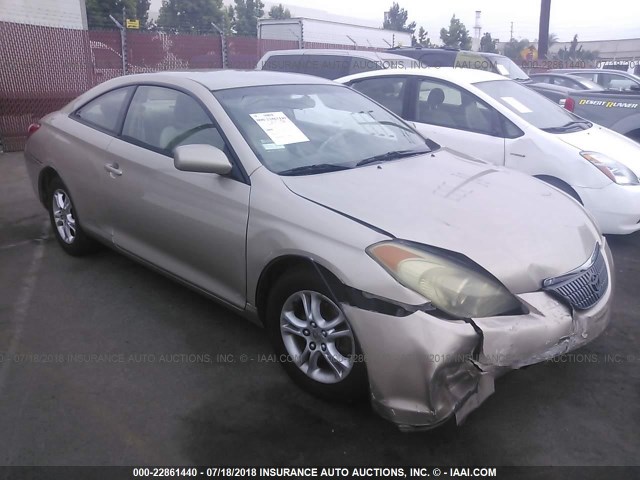 4T1CA38P25U047801 - 2005 TOYOTA CAMRY SOLARA SE/SLE ოქროსფერი ფოტო 1