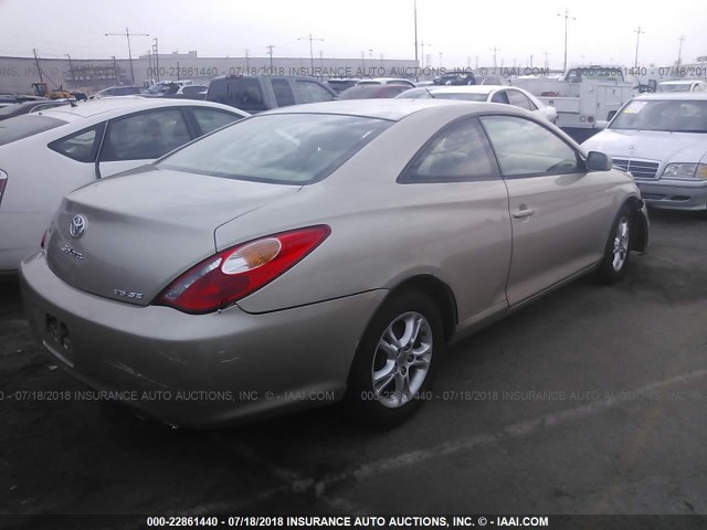 4T1CA38P25U047801 - 2005 TOYOTA CAMRY SOLARA SE/SLE GOLD photo 4