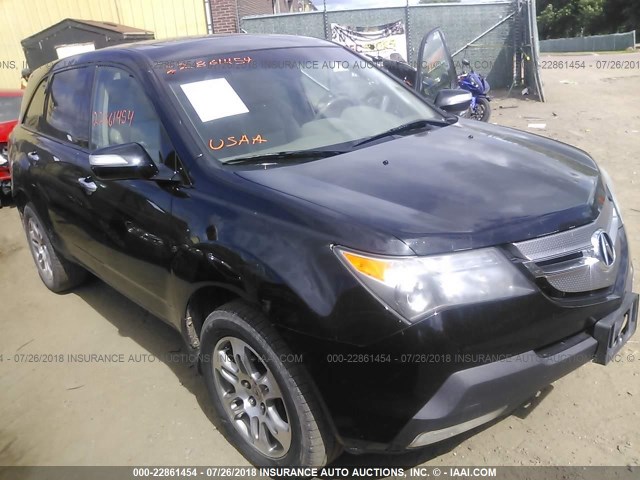 2HNYD28357H519725 - 2007 ACURA MDX TECHNOLOGY BLACK photo 1