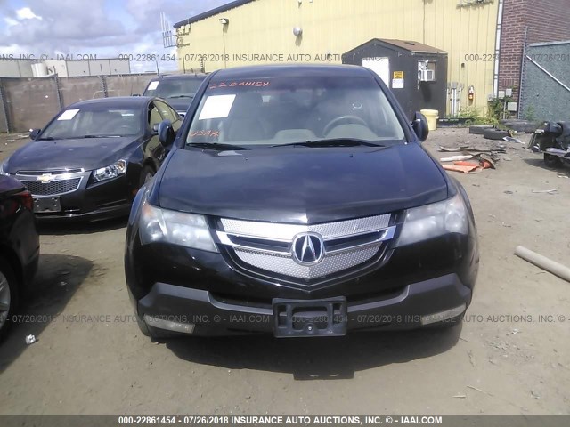 2HNYD28357H519725 - 2007 ACURA MDX TECHNOLOGY BLACK photo 6